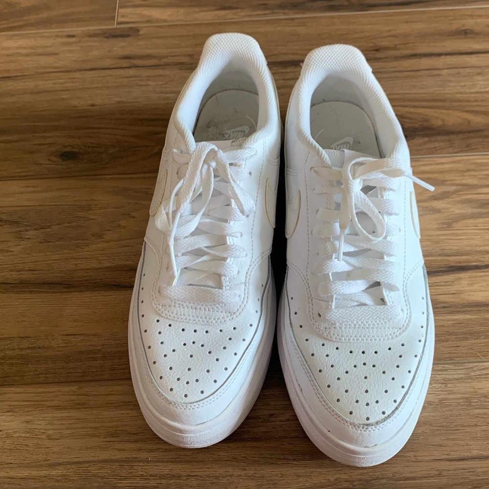 Nike Court Vision Alta Platform Sneakers White Size 10